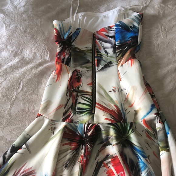 Milly Parrot 🦜 Print Bustier Dress. - Picture 3 of 7